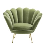 Fotel Trapezium zielony Eichholtz