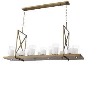 Lampa wisząca CHANDELIER SUMMIT szcztokowany mosiądz