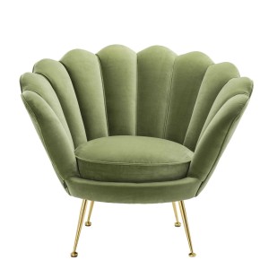 Fotel Trapezium zielony Eichholtz