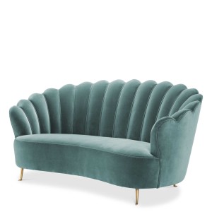 Sofa Messina turkusowa Eichholtz