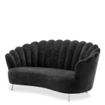 Sofa Messina czarna Eichholtz 
