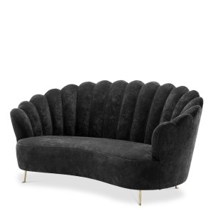 Sofa Messina czarna Eichholtz 