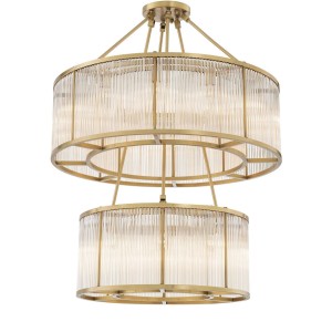 Lampa wisząca BERNARDI antyczny mosiądz