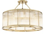 Lampa wisząca BERNARDI antyczny mosiądz L