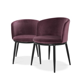 Krzesło Filmore Eichholtz purpurowy