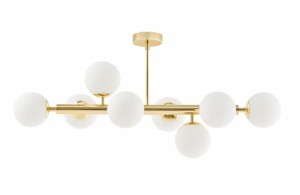 Lampa przysufitowa Cumulus 3 w kolorze złotym KASPA